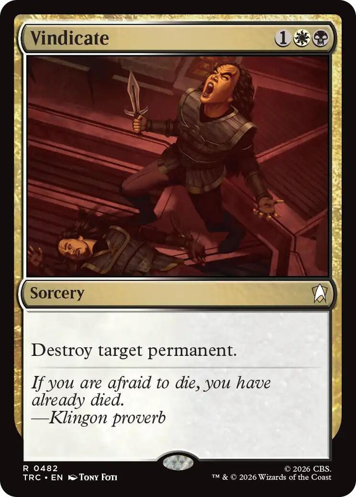 Image for Vindicate (Surge Foil) (TRC) - Magic: The Gathering