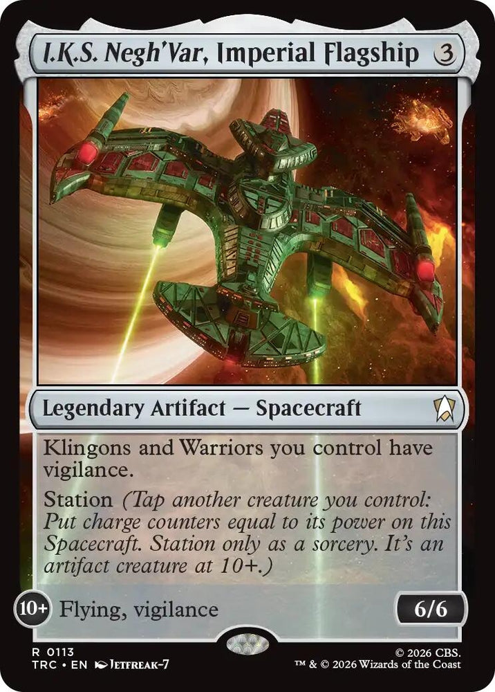 Image for I.K.S. Negh'Var, Imperial Flagship (TRC) - Magic: The Gathering