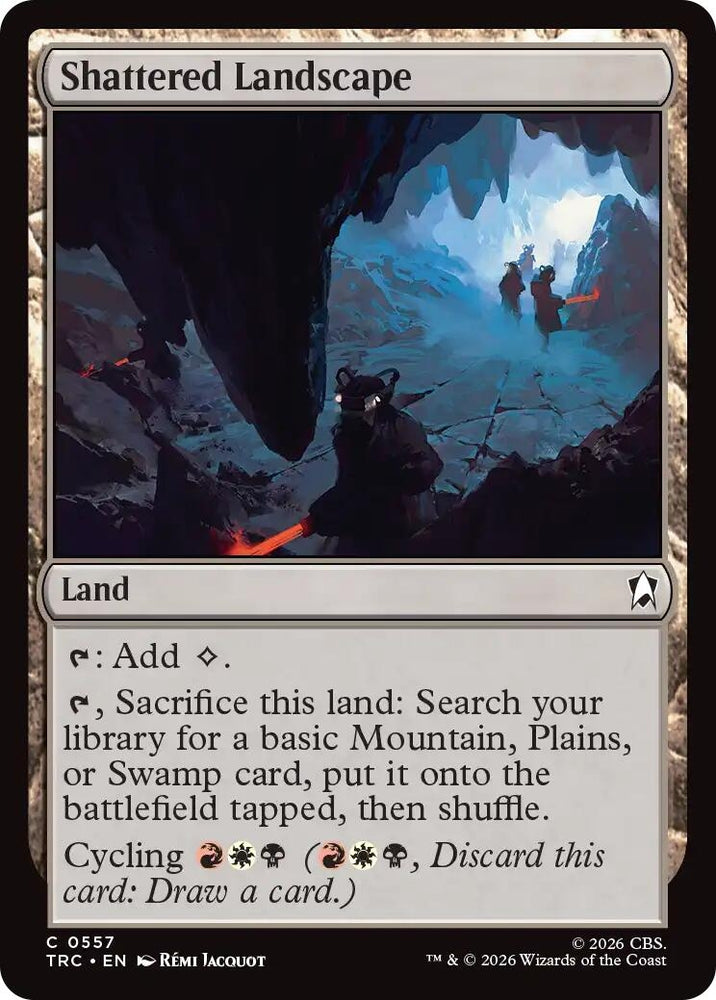 Image for Shattered Landscape (Surge Foil) (TRC) - Magic: The Gathering