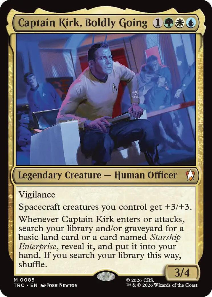 Image for Captain Kirk, Boldly Going (Surge Foil) (85) (TRC) - Magic: The Gathering
