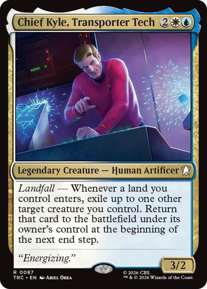 Image for Chief Kyle, Transporter Tech (Surge Foil) (87) (TRC) - Magic: The Gathering