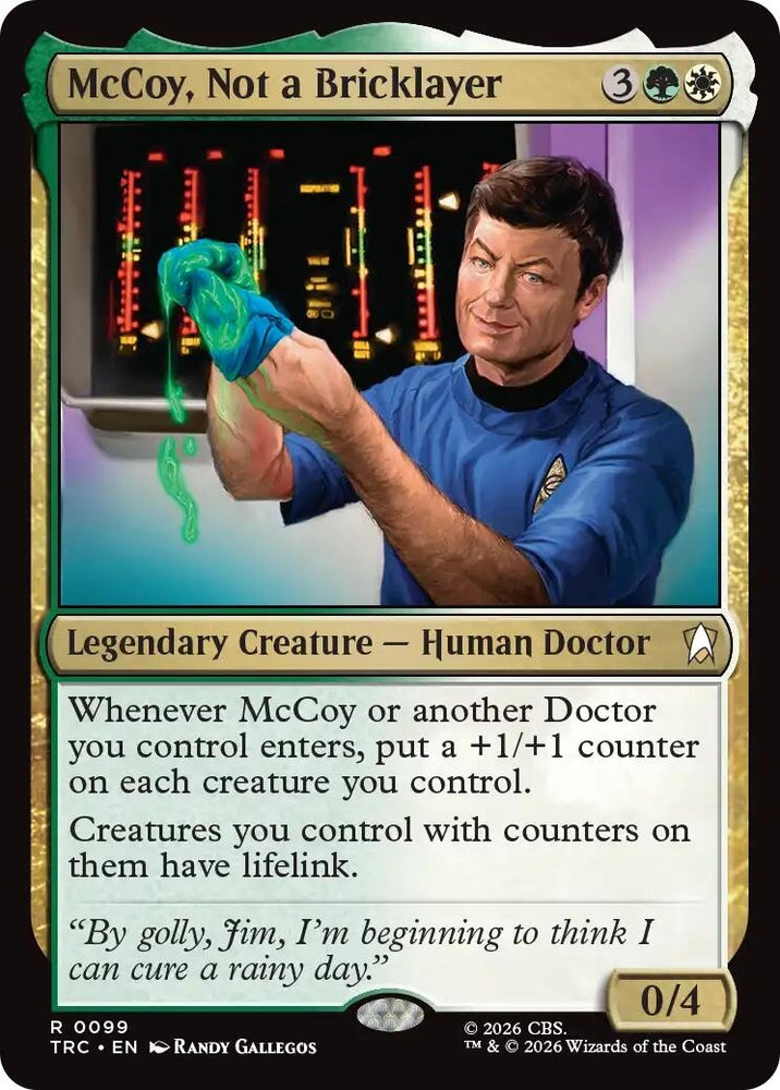 Image for McCoy, Not a Bricklayer (Surge Foil) (99) (TRC) - Magic: The Gathering