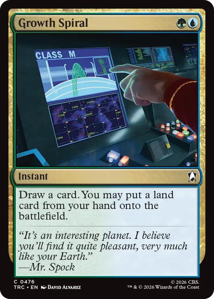 Image for Growth Spiral (Surge Foil) (476) (TRC) - Magic: The Gathering