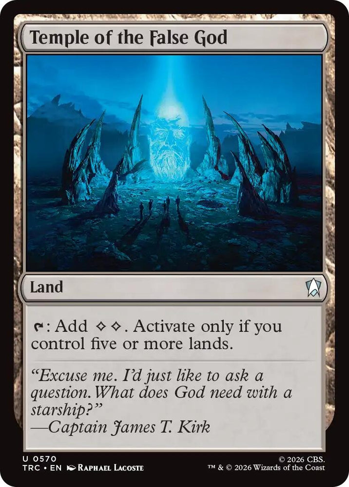 Image for Temple of the False God (570) (TRC) - Magic: The Gathering