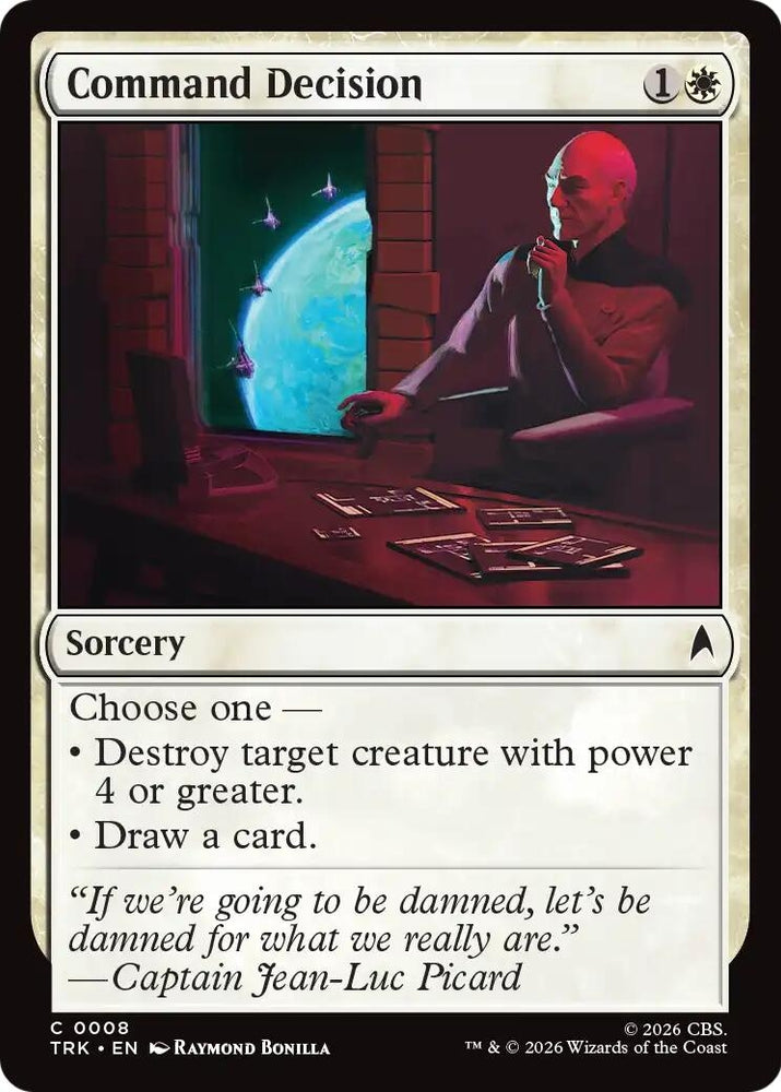 Image for Command Decision (8) (TRK) - Magic: The Gathering