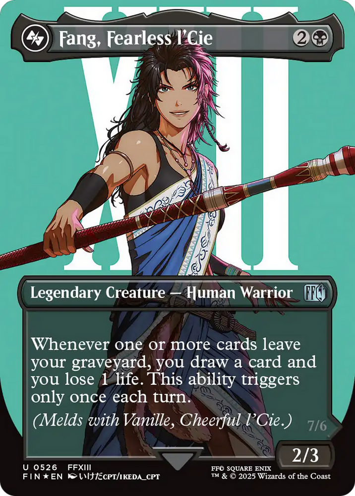 Fang, Fearless l'Cie (Borderless) (Surge Foil) [FINAL FANTASY]