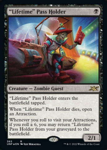 "Lifetime" Pass Holder (Galaxy Foil) (365) (UNF)