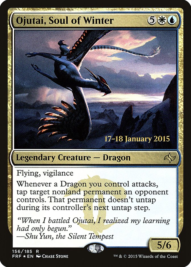 Ojutai, Soul of Winter  (Prerelease) [Fate Reforged Prerelease Promos]