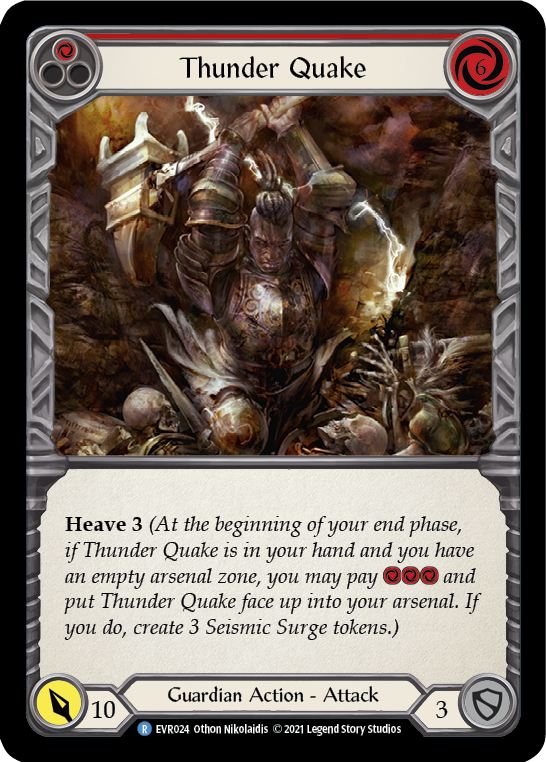 Thunder Quake (Red) [EVR024] 1st Edition Normal