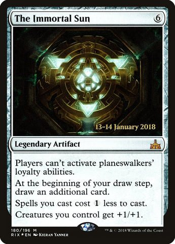 The Immortal Sun (Prerelease) [Rivals of Ixalan Prerelease Promos]