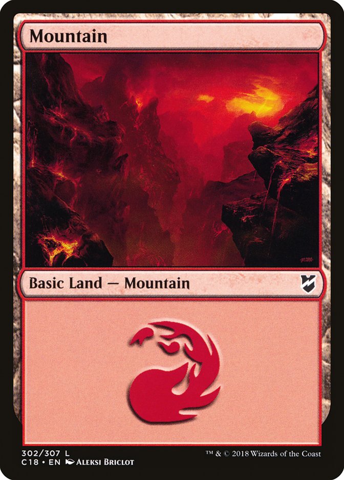 Mountain (#302) [Commander 2018]