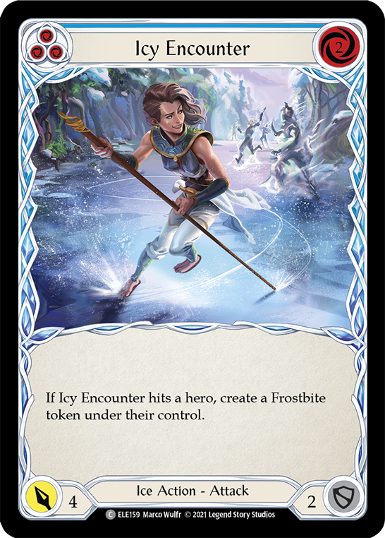 Icy Encounter (Blue) [ELE159] 1st Edition Normal
