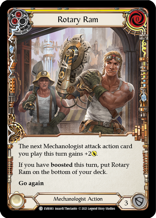Rotary Ram (Yellow) [EVR083] 1st Edition Rainbow Foil