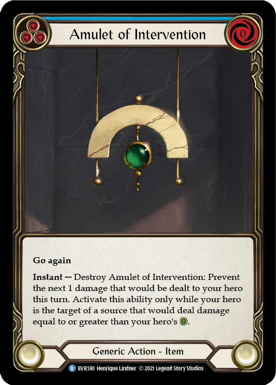 Amulet of Intervention [EVR180] 1st Edition Normal