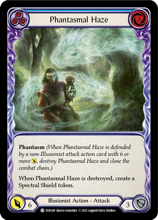 Phantasmal Haze (Blue) [EVR149] 1st Edition Normal