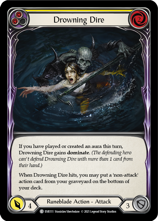 Drowning Dire (Yellow) [EVR111] 1st Edition Normal