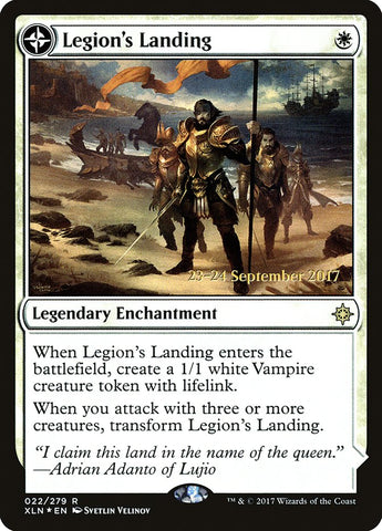 Legion's Landing // Adanto, the First Fort  (Prerelease) [Ixalan Prerelease Promos]