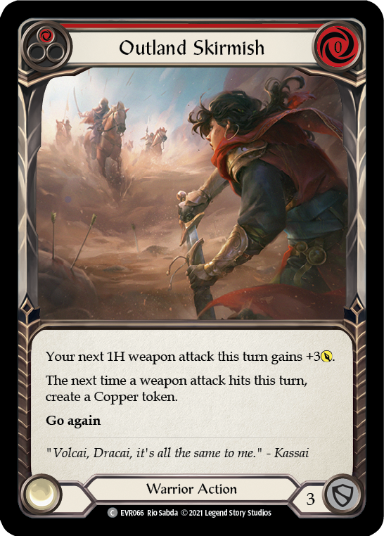 Outland Skirmish (Red) [EVR066] 1st Edition Normal